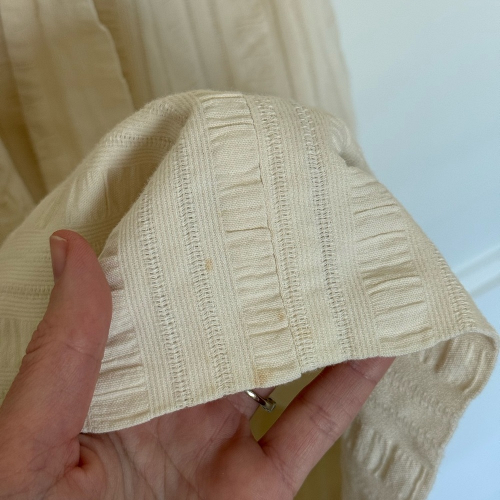 Vintage Cottagecore White Summer Dress - Picture 5 of 7